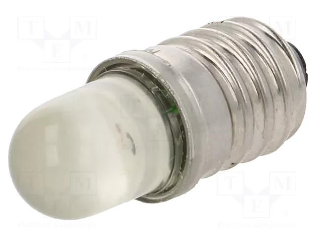 LED lamp; yellow; E10; 24VDC; 24VAC; AC lum: 800÷1000mcd POLAM-ELTA LY-E10-24AC/DC