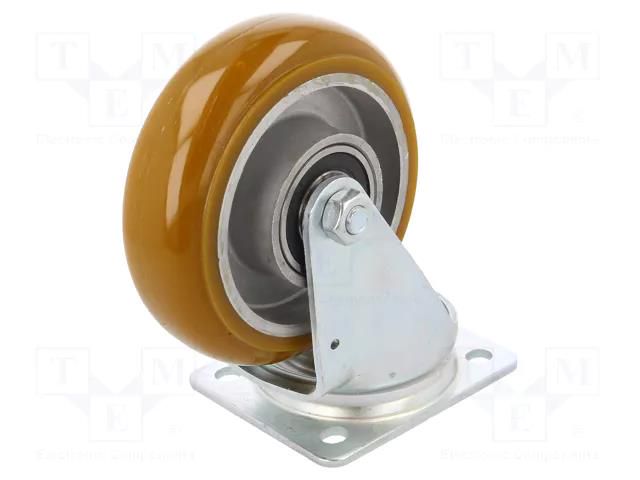 Transport wheel; Ø: 125mm; W: 40mm; H: 155mm; torsional; 250kg COLSON JTAU-1252-6440-R