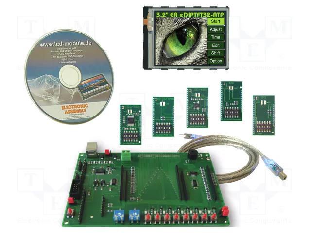 Dev.kit: evaluation; Software: included DISPLAY VISIONS EAEVALEDIPTFT32
