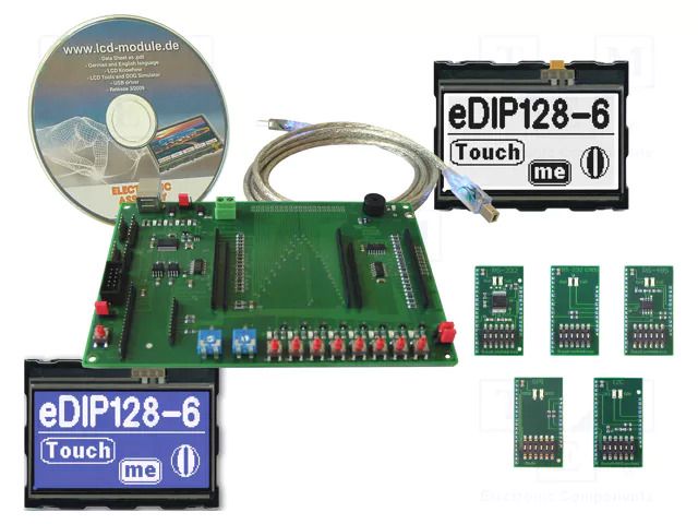 Dev.kit: evaluation; Software: included DISPLAY VISIONS EAEVALEDIP128W