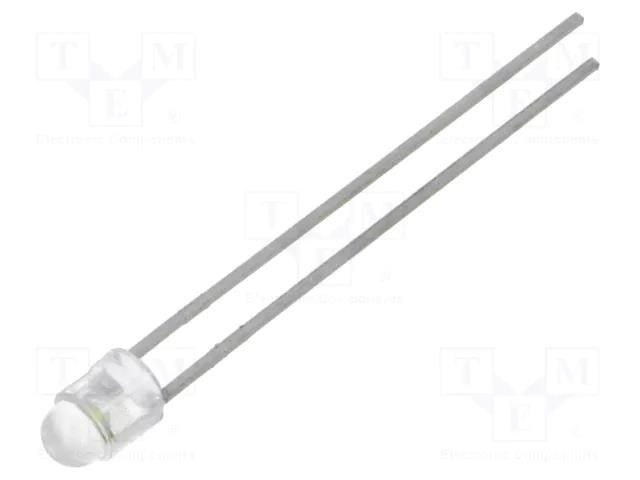 LED; white cold; 3.8mm; 2700÷7600mcd; 40°; Front: convex LITEON LTW-17KDU3Z