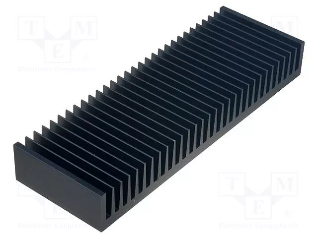 Heatsink: extruded; grilled; black; L: 100mm; W: 300mm; H: 40mm FISCHER ELEKTRONIK SK56/100/SA