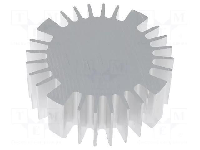 Heatsink; LED; Ø: 70mm; H: 25mm FISCHER ELEKTRONIK SK57025AL
