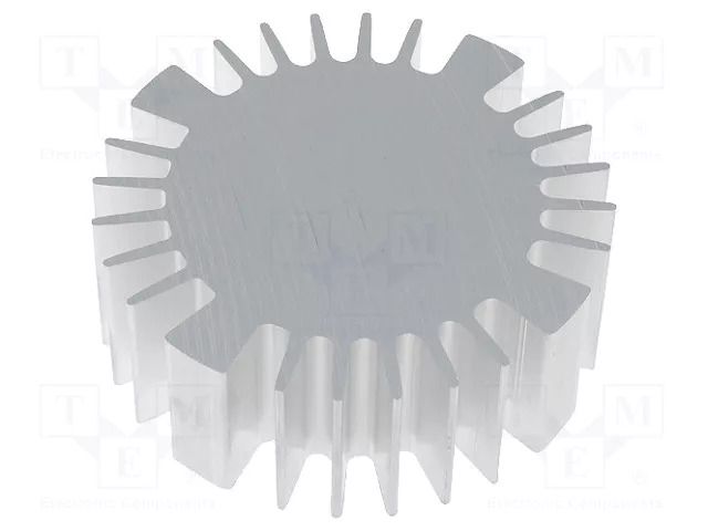 Heatsink; LED; Ø: 70mm; H: 25mm FISCHER ELEKTRONIK SK57025AL
