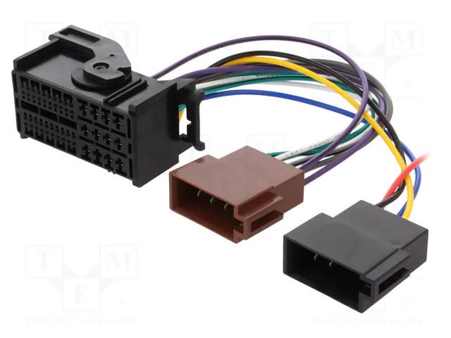 Connector; radio,ISO; Alfa Romeo,Dodge,Fiat,Jeep; PIN: 52 4CARMEDIA ZRS-212