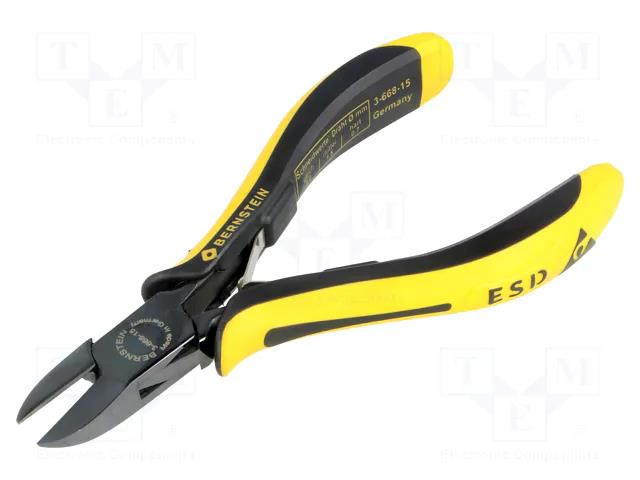 Pliers; side,cutting; ESD; ergonomic handle,return spring; 135mm BERNSTEIN BRN-3-668-15