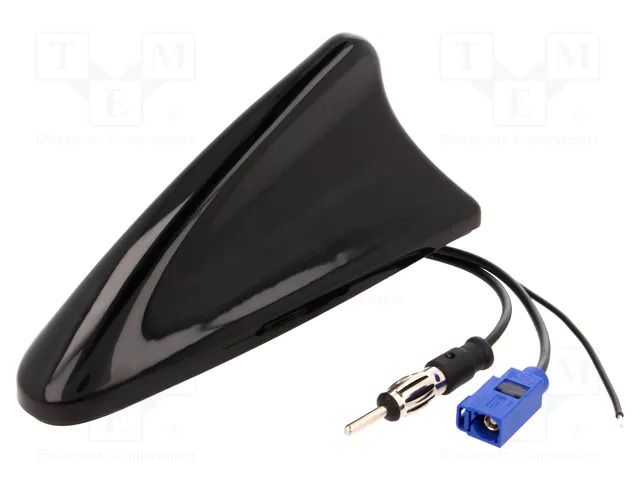 Antenna; automotive,SHARK; AM,FM,GPS; DIN,Fakra; black; 12VDC 4CARMEDIA ANT.S14