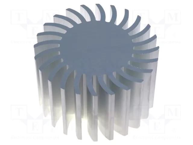 Heatsink; LED; Ø: 85mm; H: 50mm FISCHER ELEKTRONIK SK57250AL