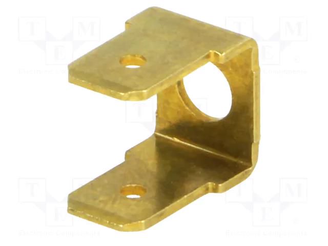 Terminal: flat; 6.3mm; 0.8mm; 2 x male; M4; non-insulated,double BM GROUP BM01014