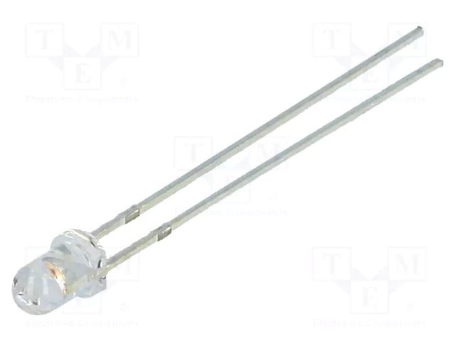 LED; pink; 3mm; 1120÷1560mcd; 30°; Front: convex; 12VDC OPTOSUPPLY OSK5DK3131A-12V