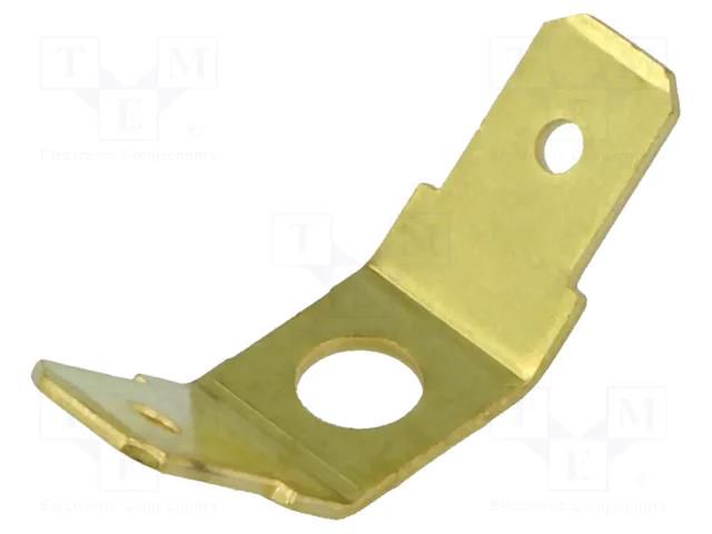 Terminal: flat; 6.3mm; 0.8mm; 2 x male; M4; non-insulated,double BM GROUP BM01013