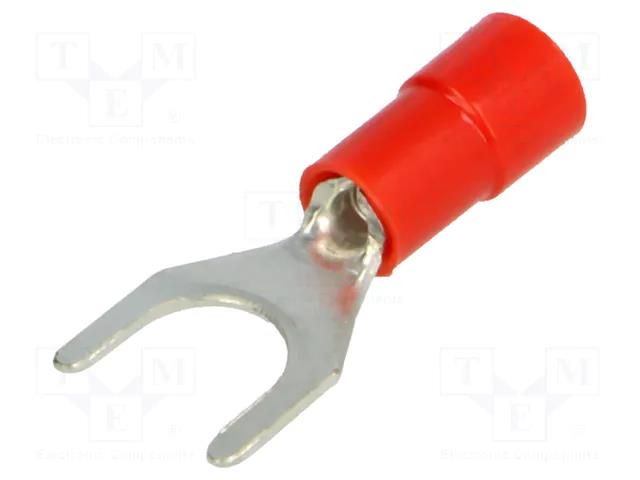 Tip: fork; M6; Ø: 6.2mm; 0.25÷1.5mm2; crimped; for cable; insulated BM GROUP BM00132