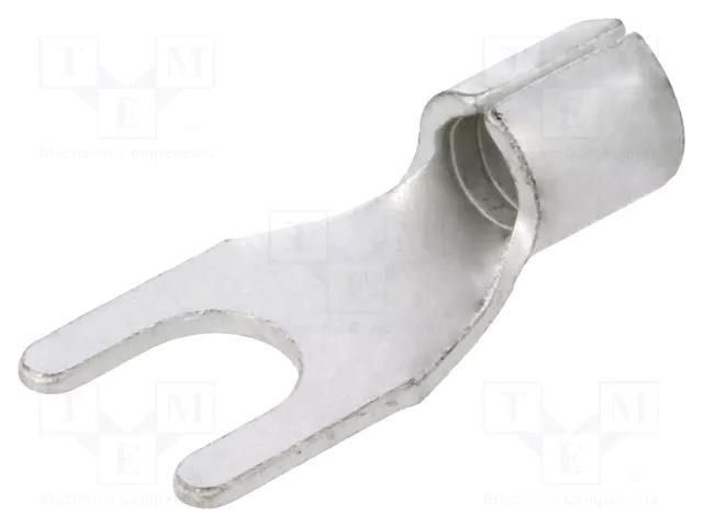 Tip: fork; M5; 4÷6mm2; crimped; for cable; non-insulated; tinned BM GROUP BM01326