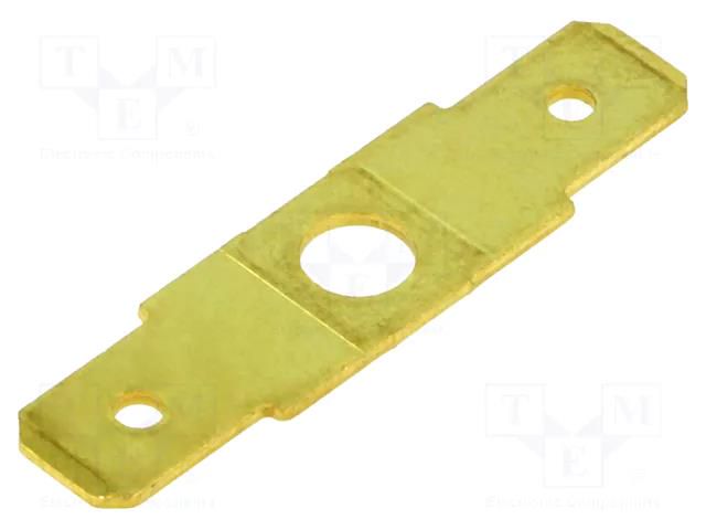 Terminal: flat; 6.3mm; 0.8mm; 2 x male; M4; non-insulated,double BM GROUP BM01011