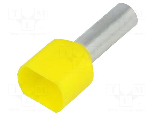 Tip: bootlace ferrule; insulated,double; copper; 6mm2; 14mm; 10AWG BM GROUP BM00661