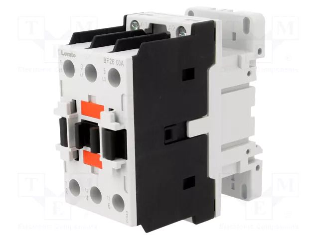 Contactor: 3-pole; NO x3; 230VAC; 26A; for DIN rail mounting; BF LOVATO ELECTRIC BF2600A230