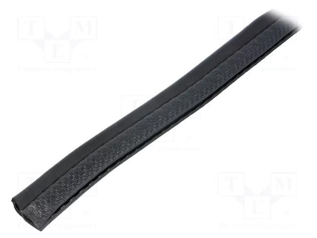 Hole and edge shield; L: 10m; black; H: 15.1mm; W: 6.5mm; industrial FATH FA-087SPET01911