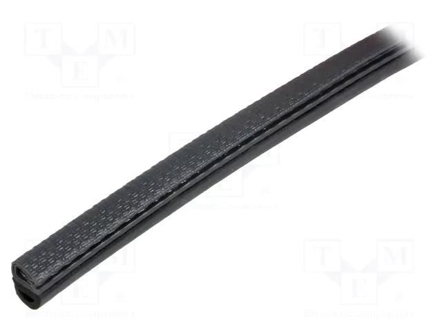 Hole and edge shield; L: 10m; black; H: 9.5mm; Panel thick: 1÷2mm FATH FA-087SPES01911