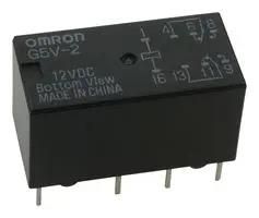 SIGNAL RELAY, DPDT, 2A, 125V G5V-2-DC12