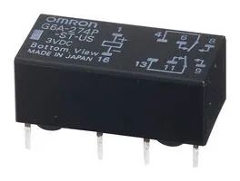 SIGNAL RELAY, DPDT, 1A, 30VDC G6A-234P-ST-US-DC24