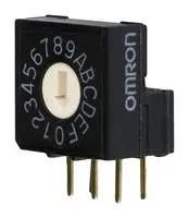 ROTARY SWITCH, 16 POS, 0.025A, 24VDC, TH A6RV-162RF