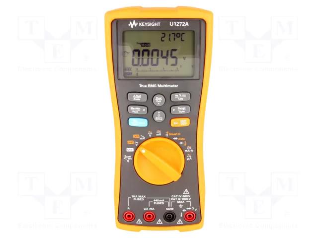 Digital multimeter; LCD; VDC: 30mV,300mV,3V,30V,300V,1kV; U1270A KEYSIGHT U1272A