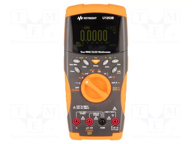 Digital multimeter; Bluetooth (option),IrDA; OLED; True RMS KEYSIGHT U1253B