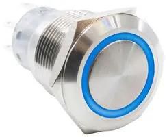ANTI-VANDAL SW, DPDT, 2A/24V, BLUE PV4F2H0SS-341