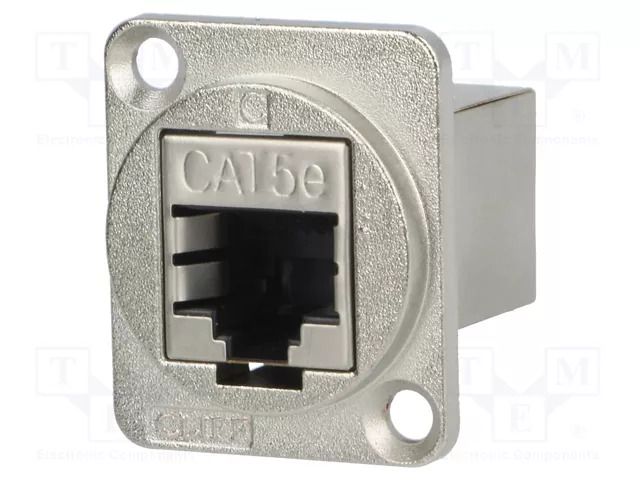 Coupler; coupler; FT; PIN: 8; Cat: 5e; shielded; 8p8c; straight; metal CLIFF CP30220SM
