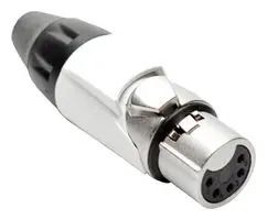 CONN, XLR AUDIO, PLUG, 5POS, CABLE AX5F9M