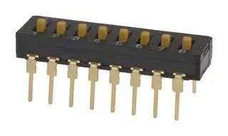 DIP SW, SPST-NO, 7CKT, 0.03A/30VDC, TH A6D-7100