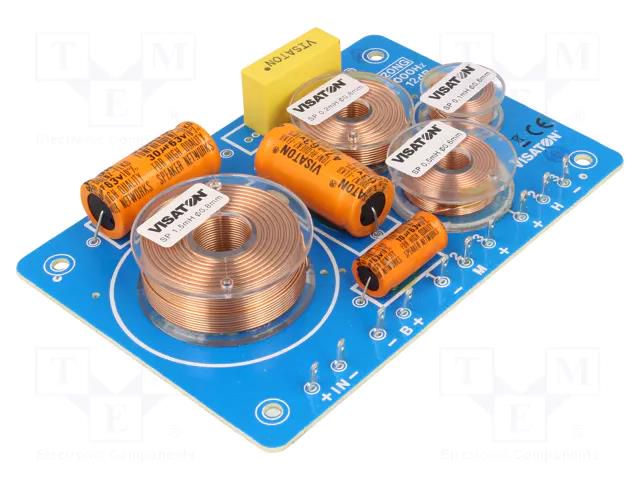 Filter: audio crossover; 4Ω; Pmax: 160W; 800/5000Hz; 12dB/oct VISATON HW-3/120-NG-4R-VS