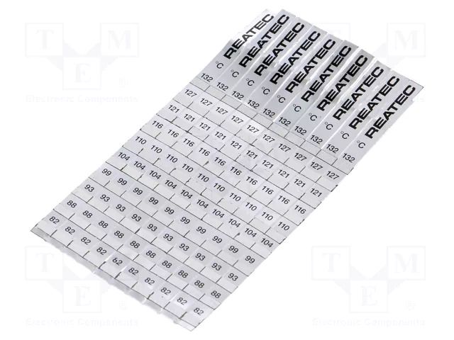 Agent: temperature indicator; 10pcs; Resol: 5÷8°C; ±1% REATEC TEMP-INDICATOR/L