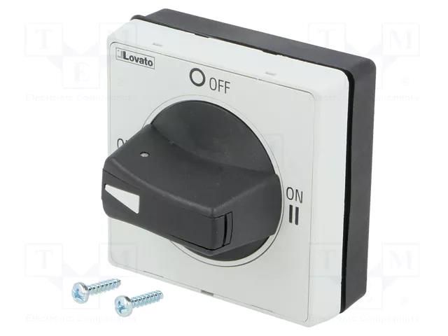 Knob; GA; black LOVATO ELECTRIC GAX67B