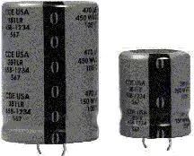 ALUMINUM ELECTROLYTIC CAPACITOR, 470UF, 400V 381LR471M400A042