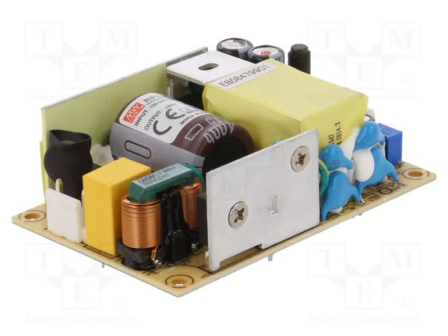 Power supply: switching; open; 65W; 80÷264VAC; OUT: 1; Uout: 24VDC MEAN WELL RPS-65-24