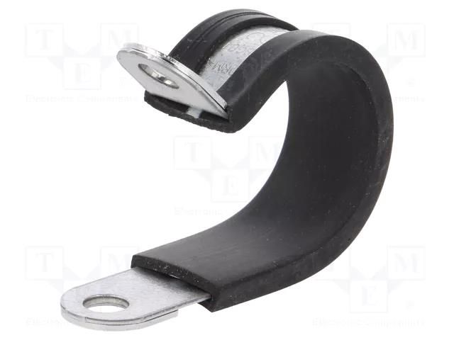 Fixing clamp; ØBundle : 25mm; W: 15mm; steel; Ømount.hole: 6.4mm LAPP RKS-1-25/15