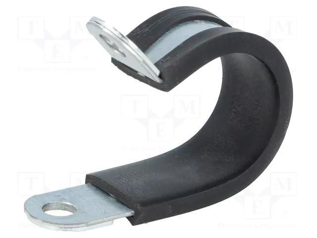 Fixing clamp; ØBundle : 23mm; W: 15mm; steel; Ømount.hole: 6.4mm LAPP RKS-1-23/15