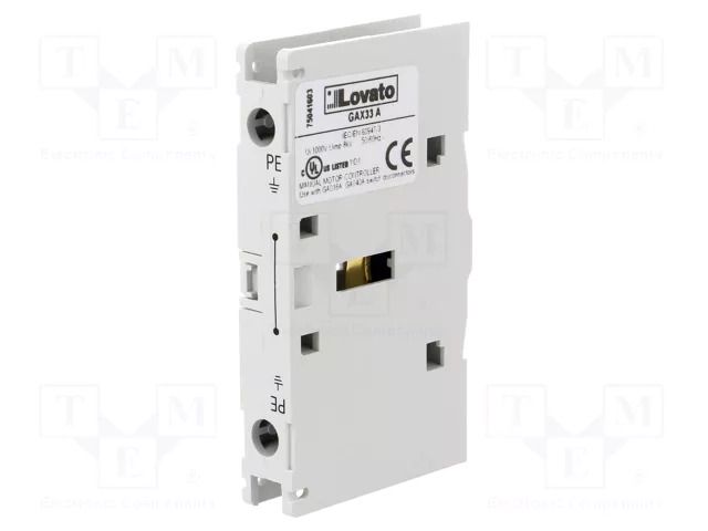 Ground terminal; side; GA LOVATO ELECTRIC GAX33A