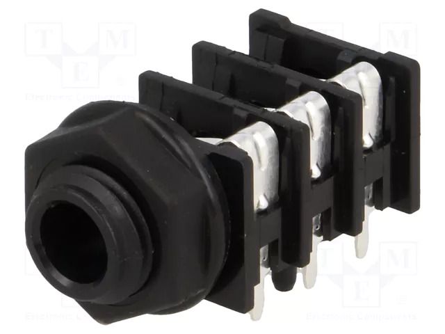 Connector: Jack 6,3mm; socket; female; stereo,with triple switch AMPHENOL ACJS-PHOP