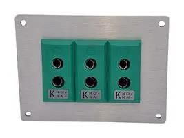 THERMOCPL CONN, W/PANEL, SOCKET, K, 3WAY IS-K-FF + FSP-3