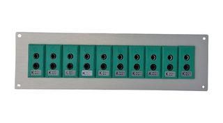 THERMOCPL CONN W/PANEL, SOCKET, K, 10WAY IS-K-FF + FSP-10