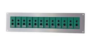 THERMOCPL CONN W/PANEL, SOCKET, K, 12WAY IS-K-FF + FSP-12