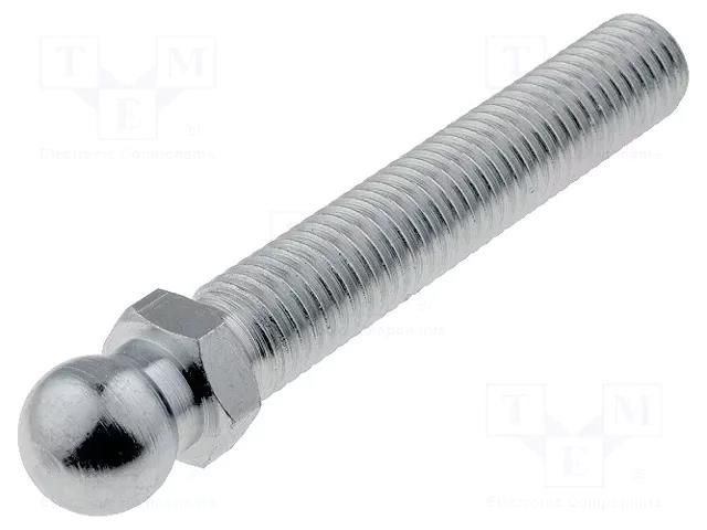 Pin; M12; steel; Ø: 14mm; Plating: zinc; Thread len: 68mm ELESA+GANTER SM-14-M12X68