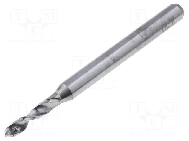Drill bit; Ø: 2.1mm; L: 38.2mm; PCB; Working part len: 10.5mm; 1/8" KEMMER PRAEZISION SM32-2.1