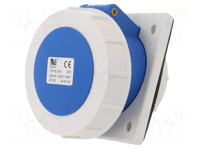 Connector: AC supply; socket; female; 32A; 400VAC; IEC 60309; IP67 PAWBOL PB.1921