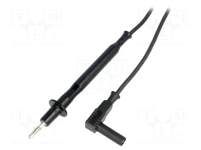 Test lead; 20A; probe tip,banana plug 4mm; with protection ELECTRO-PJP 4419-D4-IEC-100N