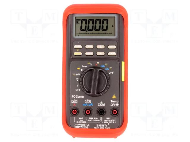 Digital multimeter; RS232; LCD; (5000); Bargraph: 52segm.60x/s BRYMEN BM817S
