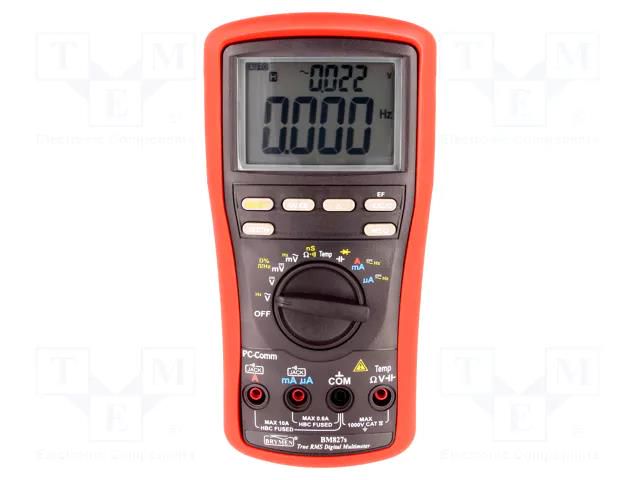 Digital multimeter; USB; LCD; (9999); Bargraph: 41segm.60x/s; 5x/s BRYMEN BM827