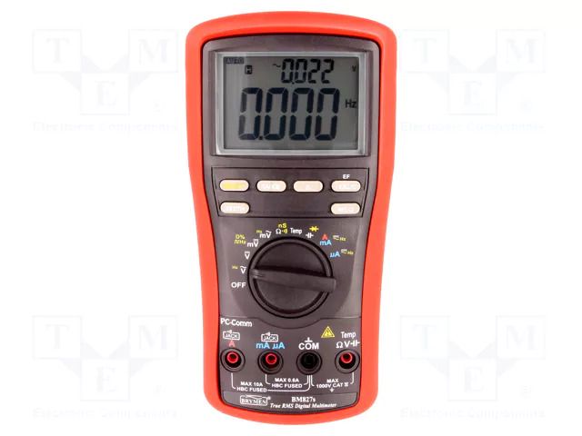 Digital multimeter; USB; LCD; (9999); Bargraph: 41segm.60x/s; 5x/s BRYMEN BM827